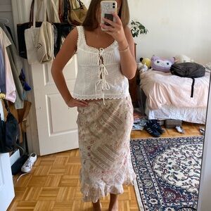 Vintage floral skirt